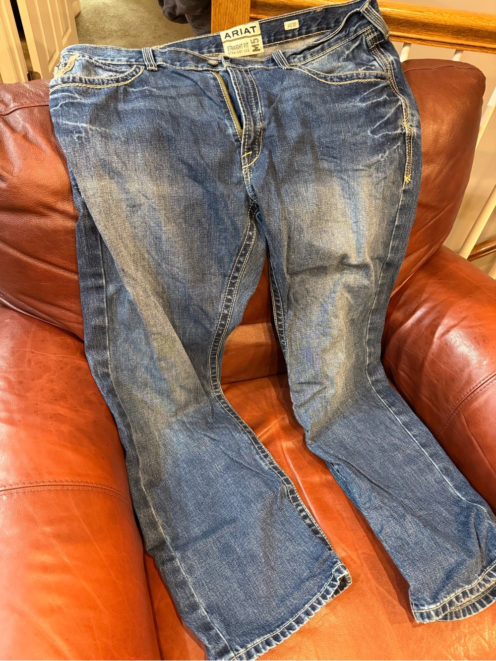 Ariat Men's Faded Blue Bootcut Jeans